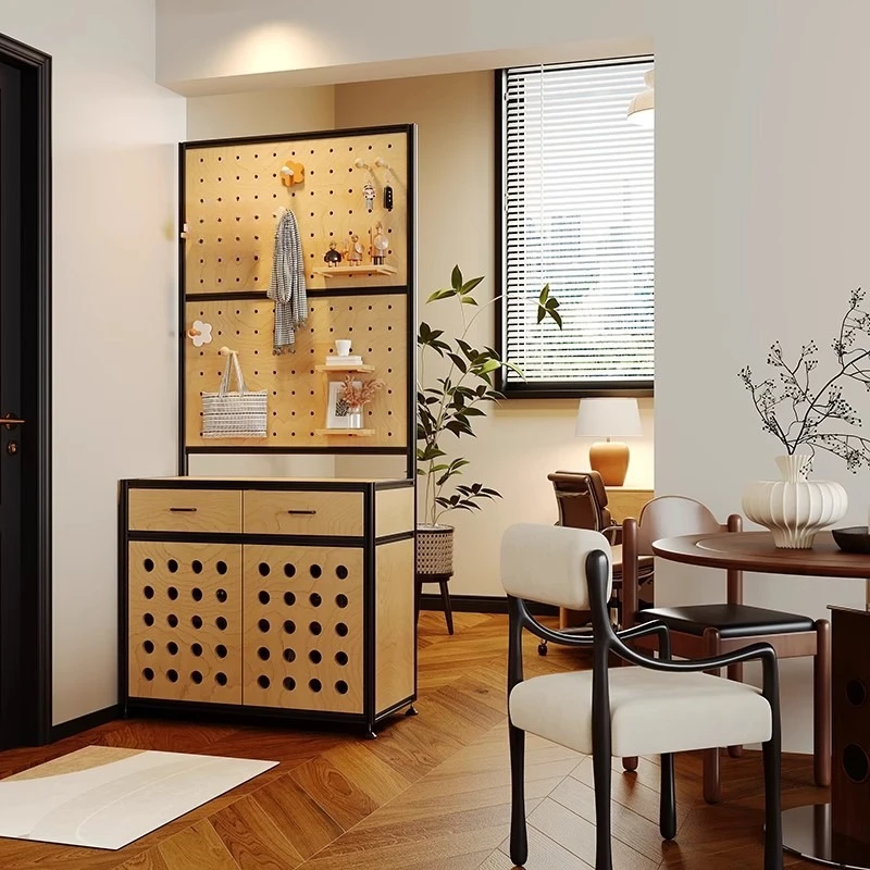 Szafka z płyty jaskiniowej, szafka dekoracyjna, szafka, schowek, panel morski z profilu aluminiowego, wejście