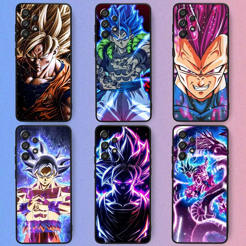Anime Art Trend D-Dragon Ball For Samsung Galaxy A73 A72 A55 A54 A53 A52 A35 A34 A33 A32 A15 A14 5G Black Phone Case Cover