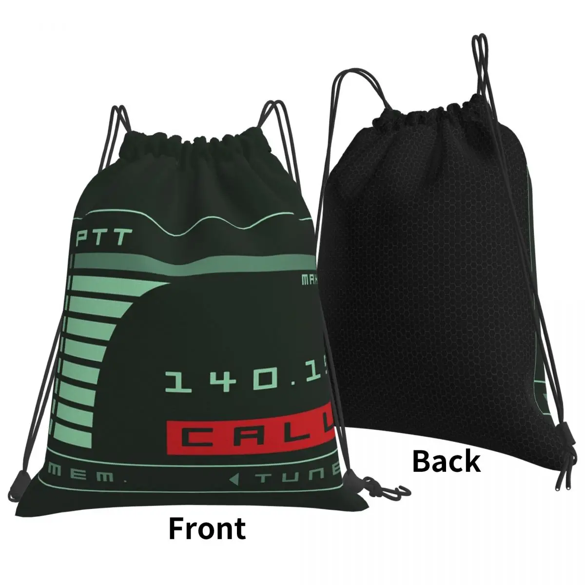Metal Gear Solid Codec Screen Inspired By Kojima's MGS Backpacks Fashion Drawstring Bags Sundries Bag Book Bags Travel School