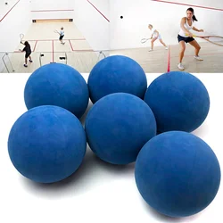 5.5cm Racquet Ball Squash Low Speed Rubber Hollow Ball Training Competition Ball 5mm Thickness High Elasticity Bouncing Ball