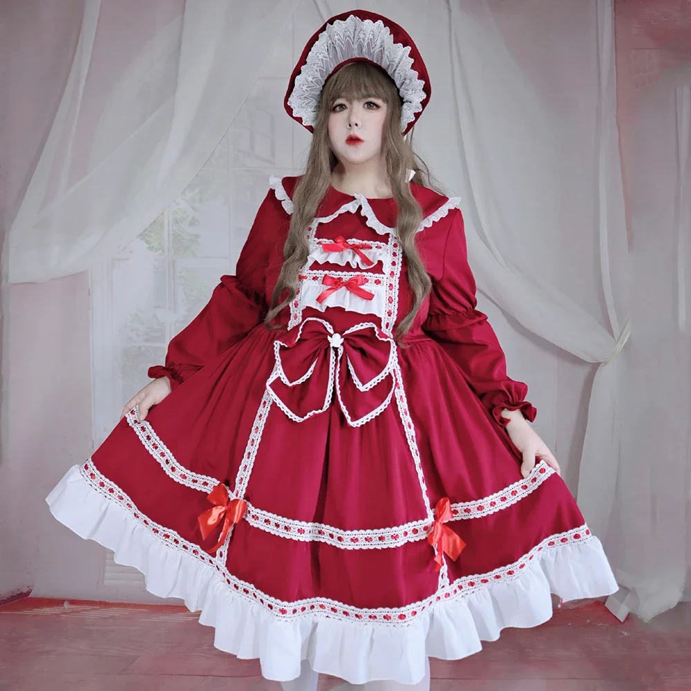 (BuyForMe) Rouroudream~Plus Size Lolita OP Dress Vintage Winter Dress