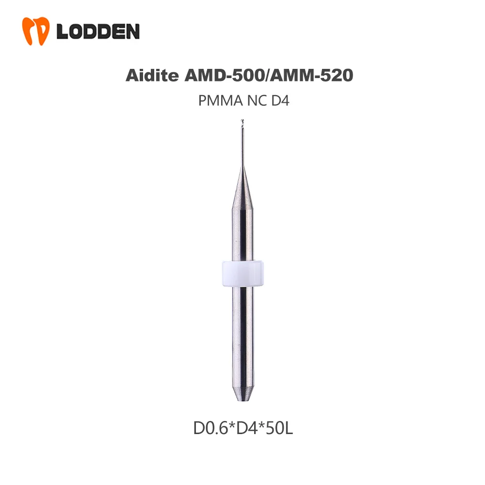 Aidite AMD-500 AMM-520 أزيز طحن الأسنان تيار مستمر طلاء الماس قاطعة المطحنة قطر الحفر 2.0/1.0/0.6/0.3 مللي متر ل PMMA زركونيا
