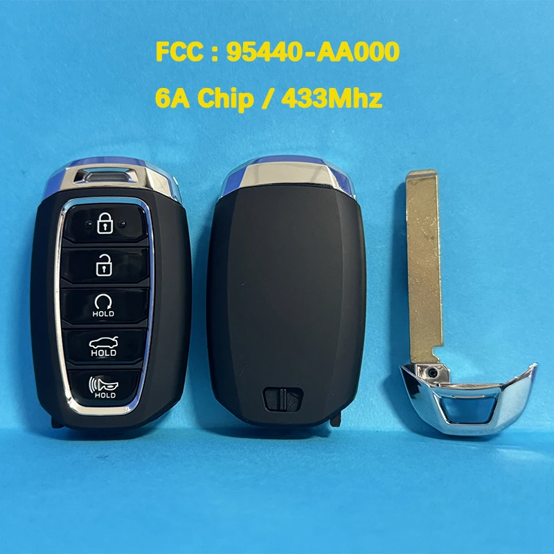 CN020141 Aftermarket 5 Button Smart Remote Key FCC NYOMBEC5FOB2004 95440-AA000 6A Chip 433 MHz For Hyundai Avante 2020+