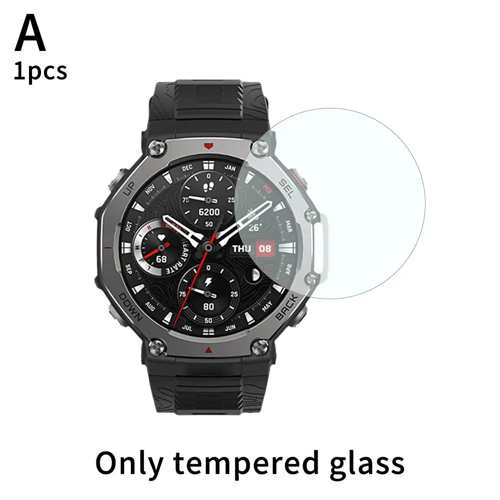 For Amazfit T-rex 3 Watch Tempered Glass High-definition Accessoies Display Watch Anti-explosion Anti Scratch R1k1