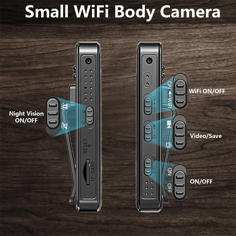 New WIFI HD 1080P Mini Camera Portable Small Digital Video Recorder Police BodyCam Infrared Night Vision Miniature Camcorder