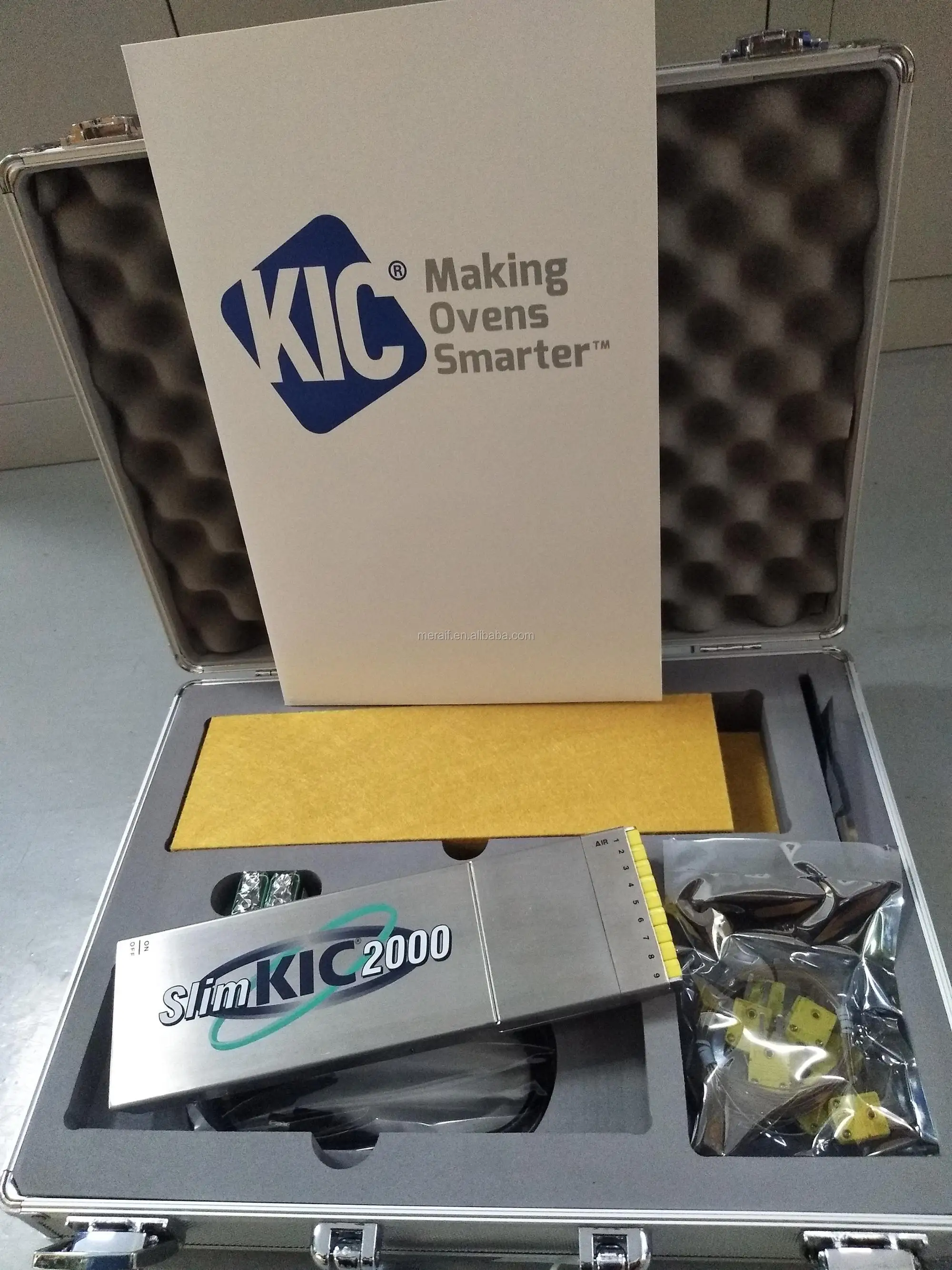 Línea de máquina SMT Piezas de repuesto Smt Profiler de horno de reflujo Kic delgado 2000 9 canales Profiler de reflujo Kic