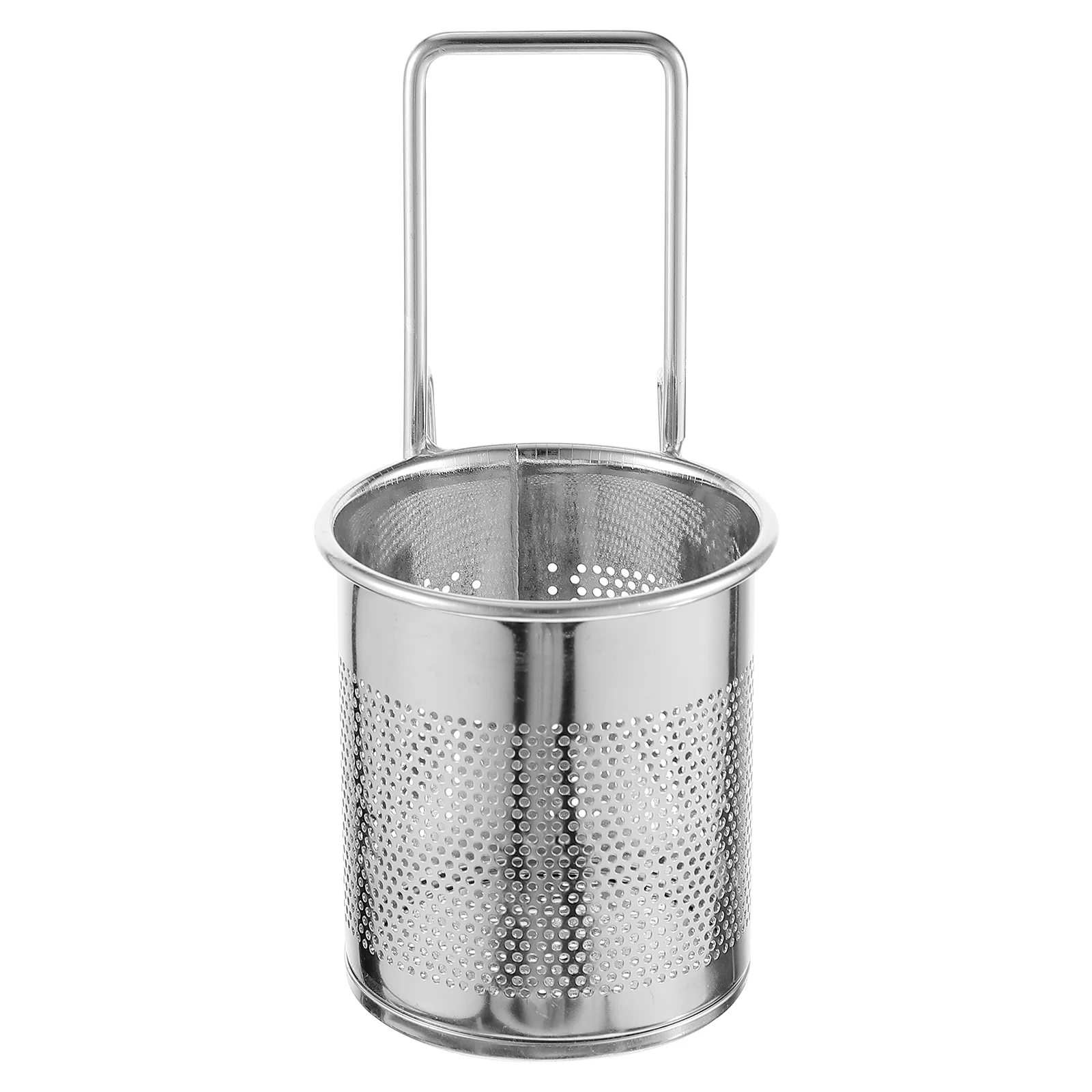 

Hot Pot Hook Slip Through The Net Round Basket Hot-pot Strain Filtering Ladle Practical Baskets Stainless Steel for Dad