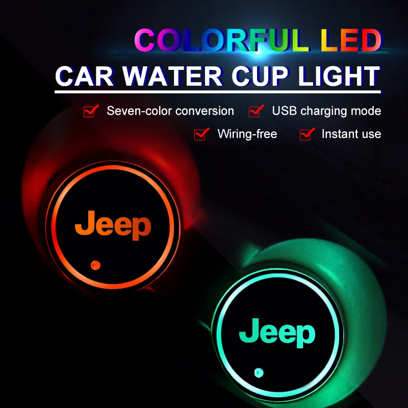 2Pcs Car 7 Colors L…