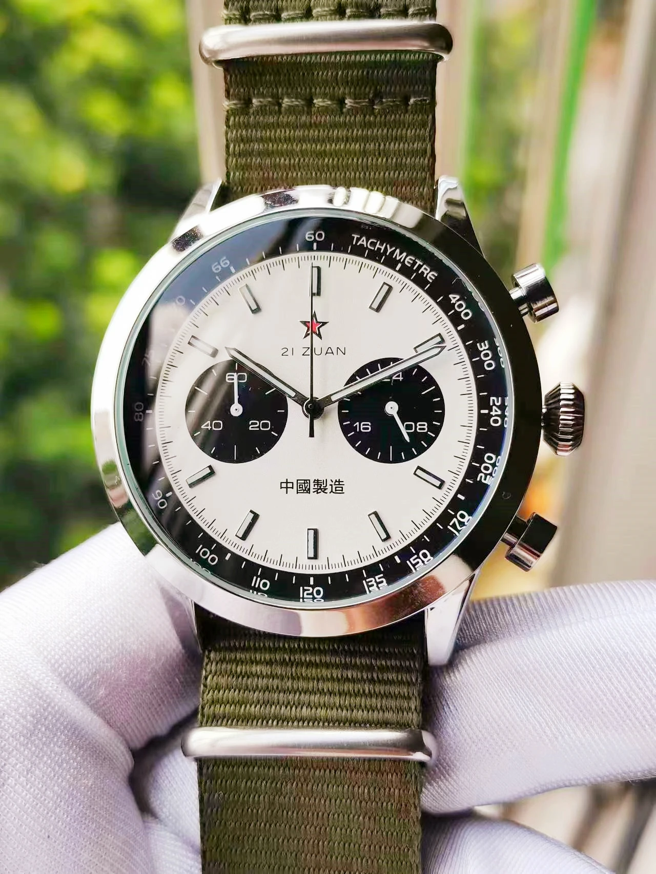 1963 Watch Pilot Large Dial Military Tough Guy Wristwatch Flight 1901 Chronograph Retro Luxury Personality Unique  Men Clock