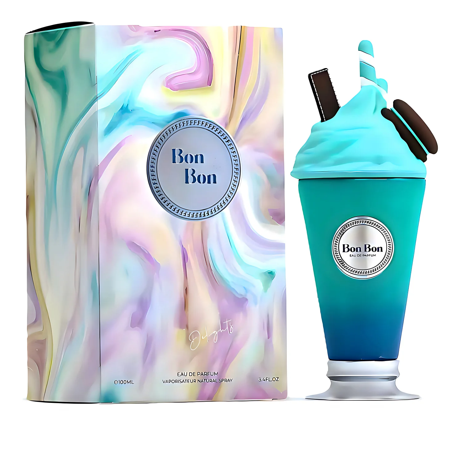 

Bon Bon 100ml 3.4oz Eau de Parfum, Women's Gift Fragrance with Sweet Creamy & Juicy Fruity Dessert Scent