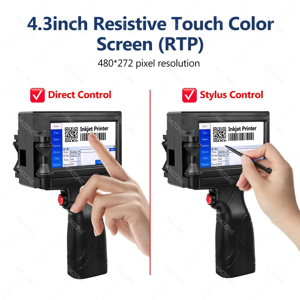 Imagem -03 - Impressora Portátil a Jato de Tinta Máquina Tij Maker com Cartucho de Tinta Image Picture qr Code Serial Number Edit Print 12.7 mm