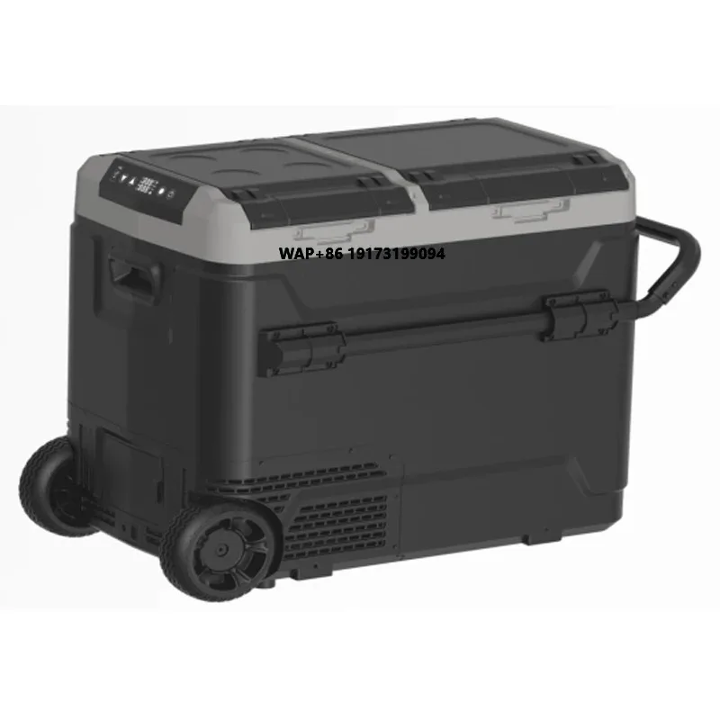 2022 نوع جديد ثلاجة سيارة تعمل بالطاقة الشمسية للتخييم ثلاجة صغيرة 12 فولت/24 فولت ثلاجة سيارة 60 لتر #1