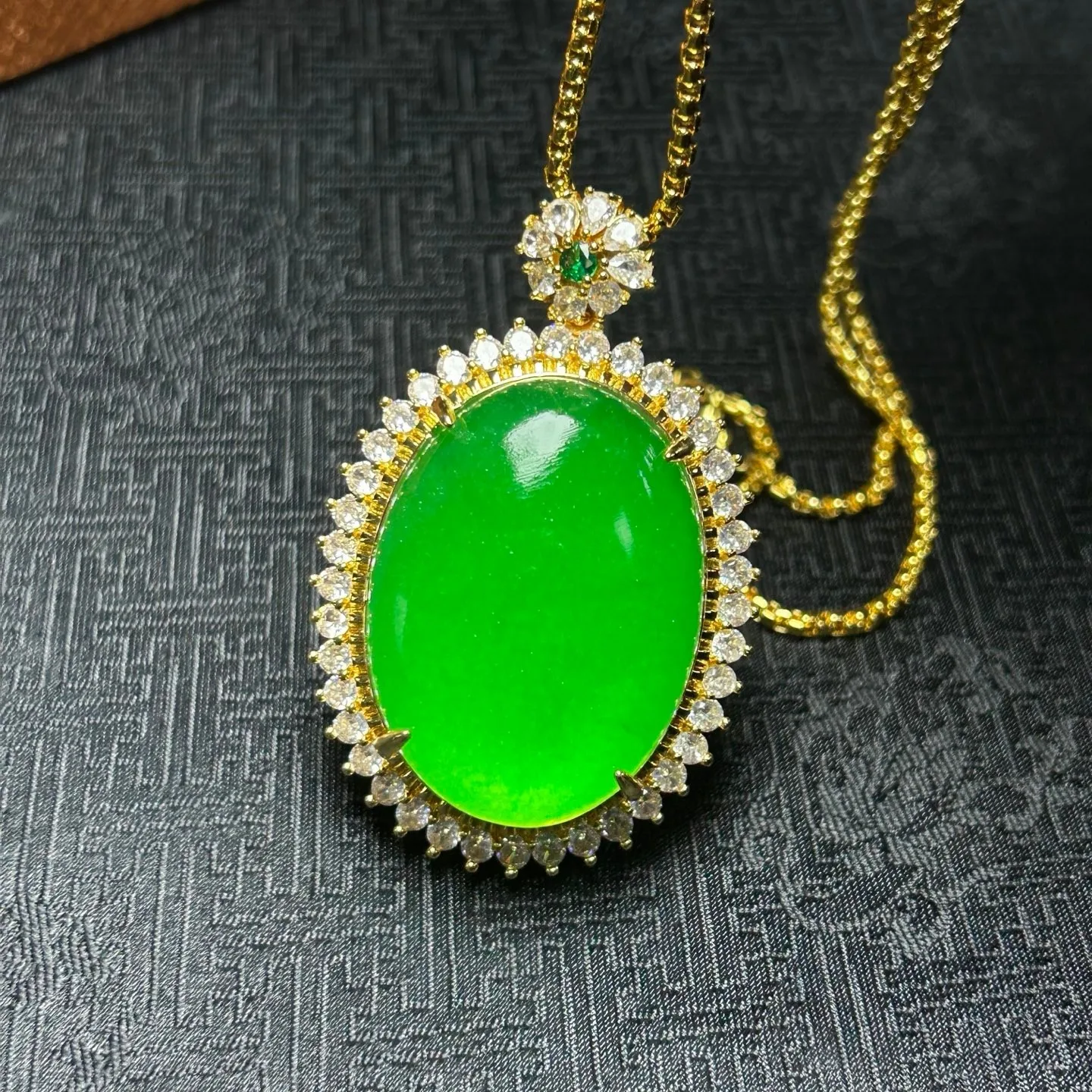 Real natural high Ice green Jade Jadeite amulet Pendant&Necklaces