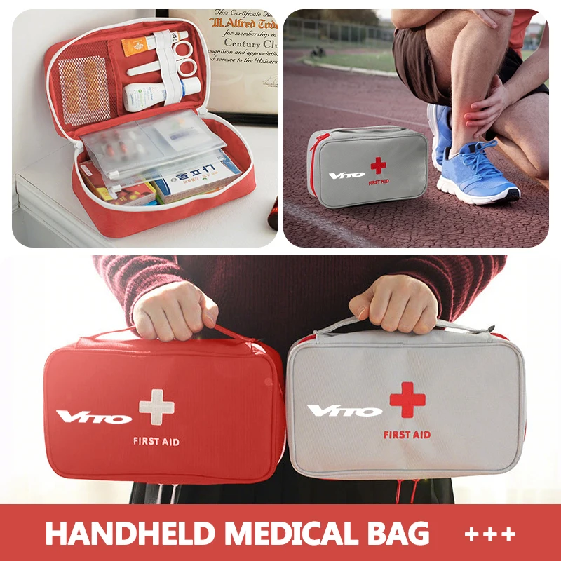 Universal Car Travel First Aid Kit Storage Bag Portable HandBag For Mercedes Benz W124 W203 W204 Vito Sprinter Viano W639 W638 V