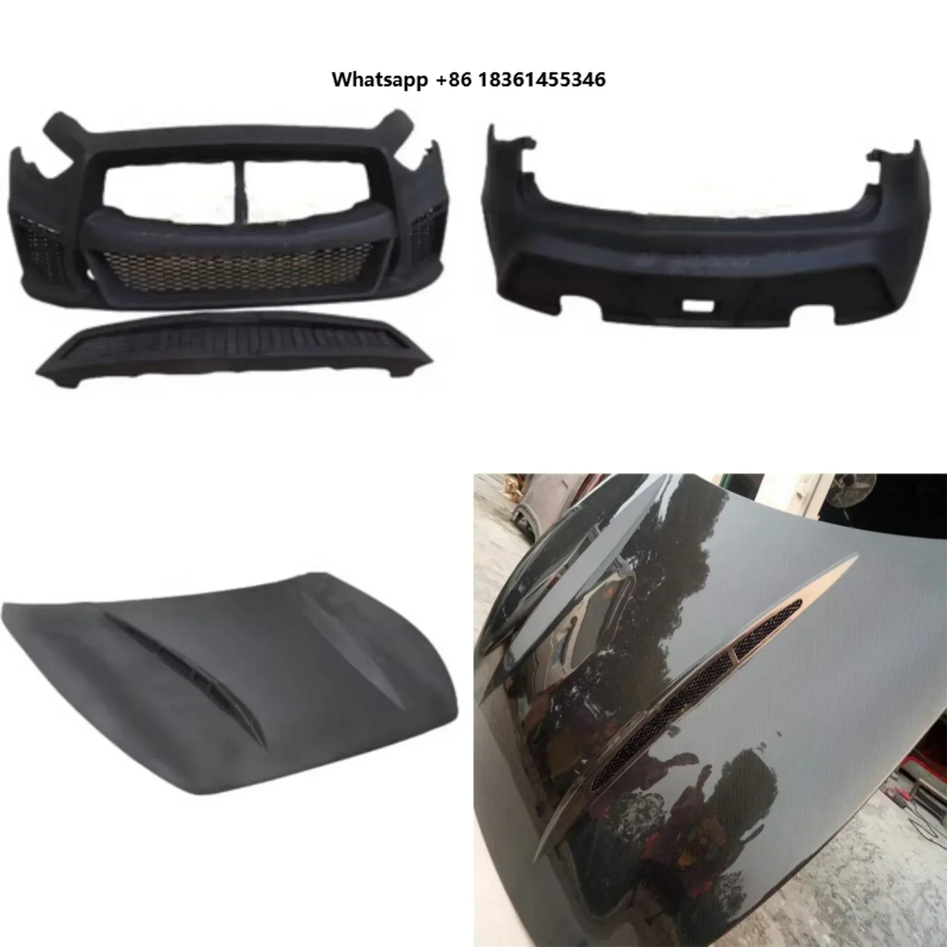 

FOR QX70 FX35 FX37 Grille Modified Surround Car Accessories Resin Front Rear Bumper Engine Cover Carbon Fiber Hood
