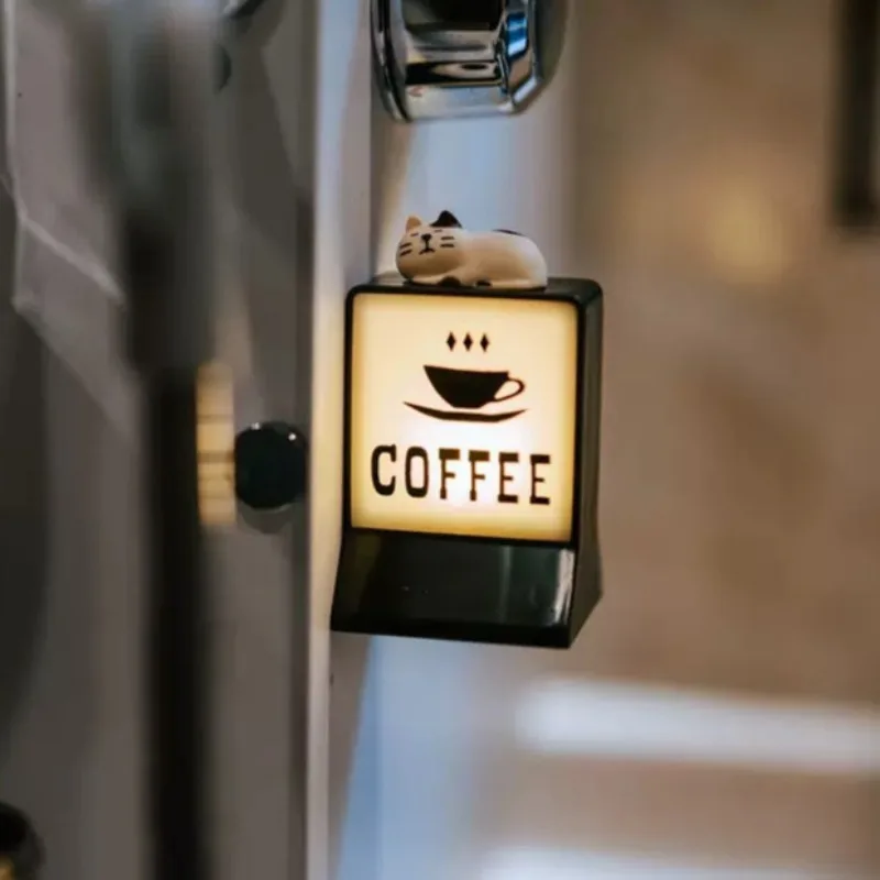 Coffee/bar Light Plate Refrigerator Magnet Magnetic Night Light ABS Material for Home Kitchen Atmosphere Decoration Special Gift