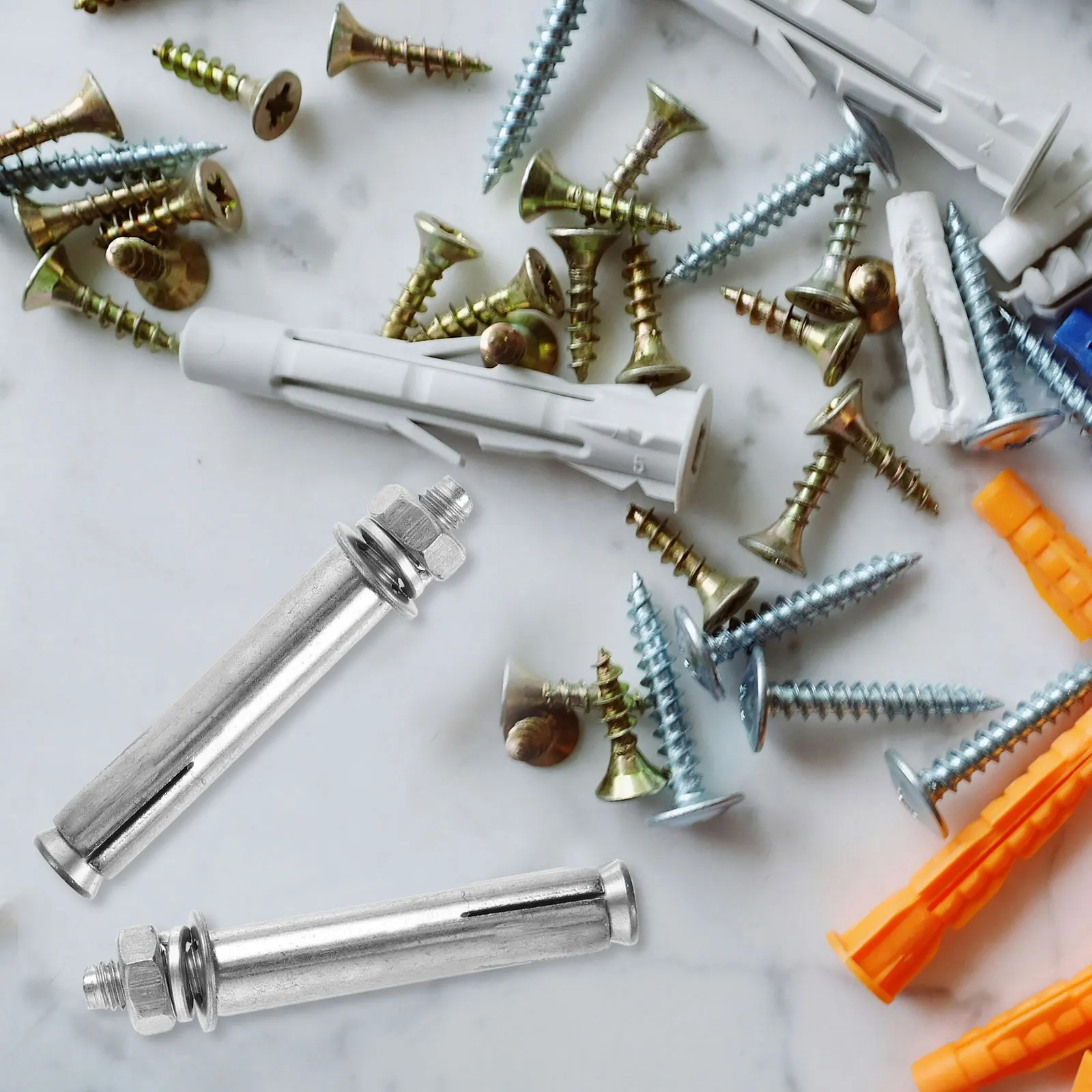 

Expansion Screw Steel Countersunk Silver Carbon Galvanized Bolt Reliable MultiUse Concrete Wall Anchors Steel Expansion