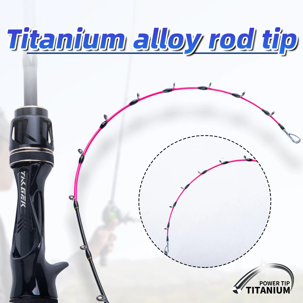 FISHINGFANS YKF3 1.7 Titanium Tip Carbon Blank Casting Squid Boat Pole Octopus Cuttlefish Fishing Rod