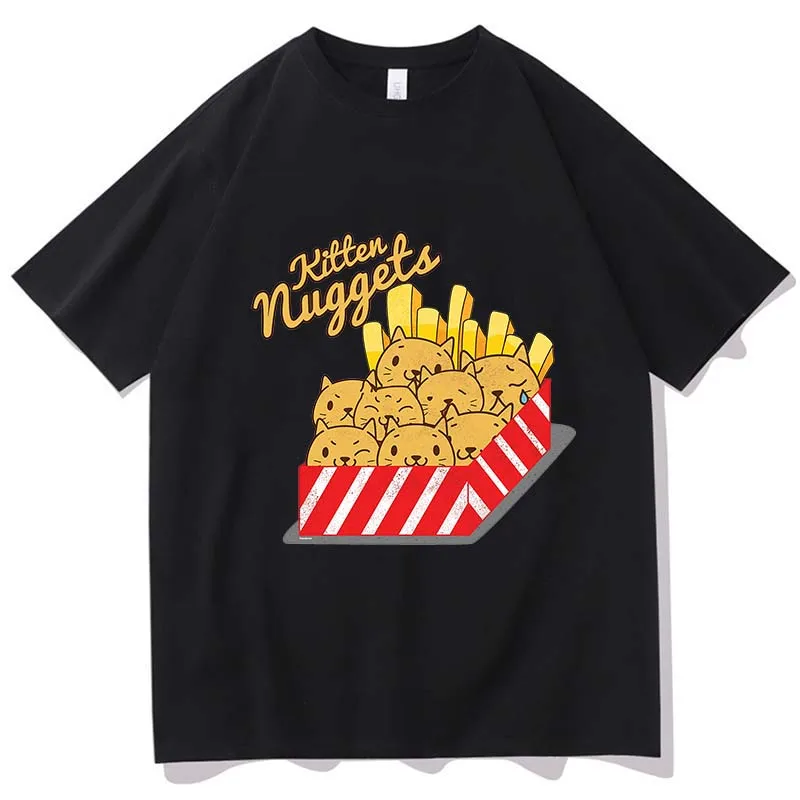 Cute Kawaii Popcorn T-Shirt Woman Cartoon Cute Graphic Tees Summer Unisex Pure Cotton Print Vintage Harajuku Clothes Vintage