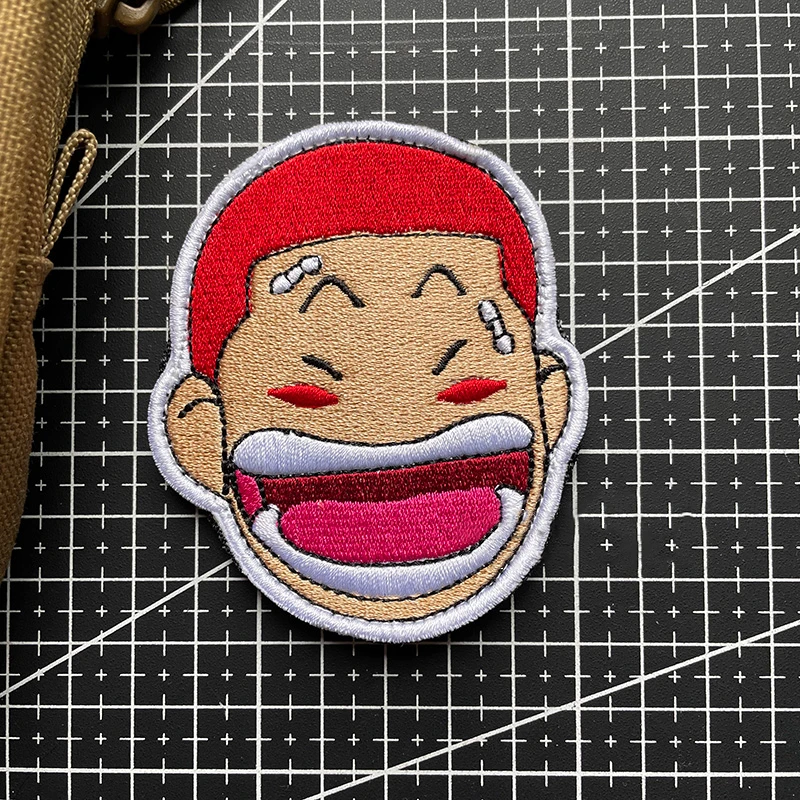 Anime Embroidery Patches Slam Dunk Sakuragi Hanamichi Power Forward Simple Minded DIY Badge for Vest Bag Cute Japanese Manga