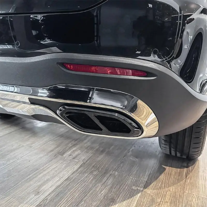 M76E Heckauspuff-Styling-Rahmensatz mit doppelt öffnenden ABS-Zierteilen für GLC-Klasse X254 – Detail 2