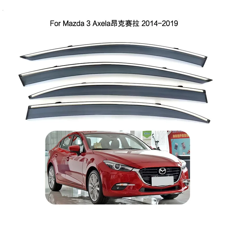 

for Special Mazda 3 Axela rain or shine protection Mazda 3 Axela 2014-2019 car window eyebrow rain protection