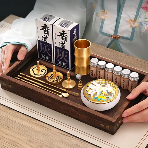 전통 향 세트 타워 향 만들기 키트, 향 버너 트레이, 아가우드 향 만들기 도구, 연소 액세서리 