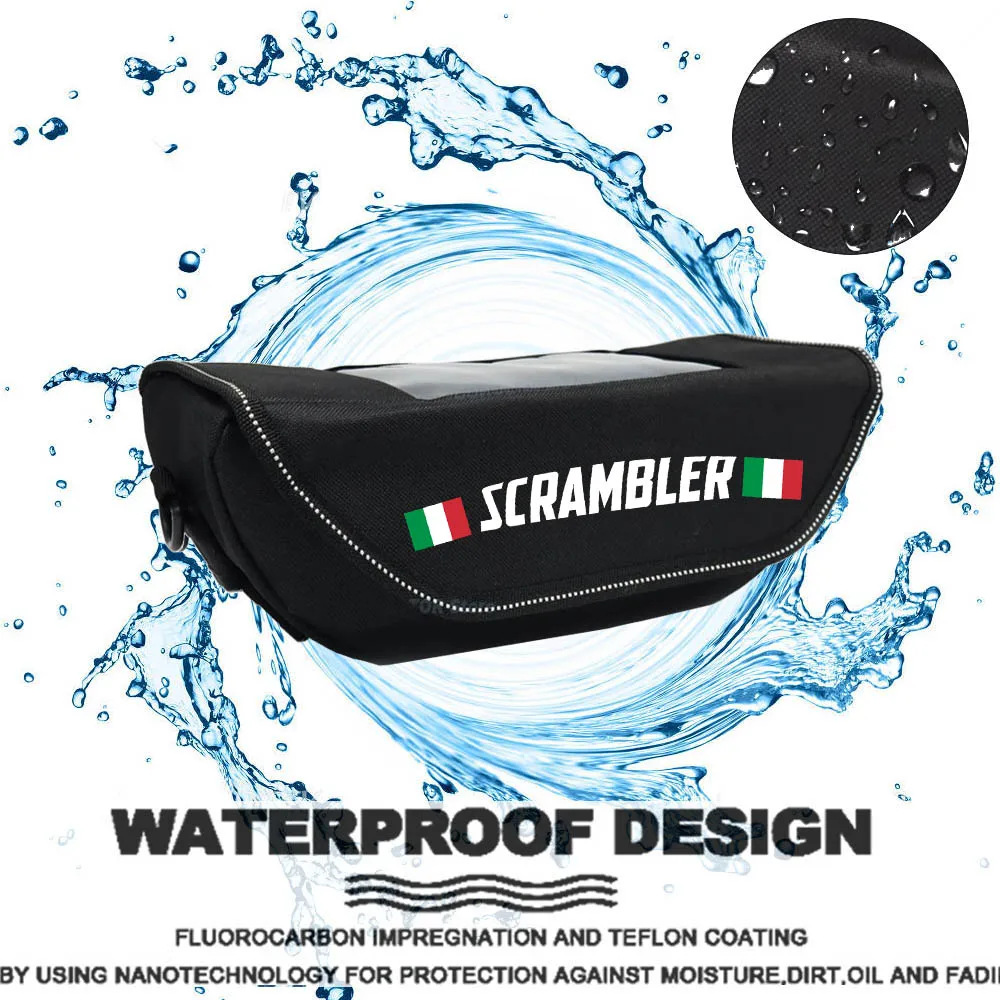 For DUCATI Scrambler1100 ducati scrambler400 scrambler 800 Motorcycle accessory  Waterproof And Dustproof Handlebar Storage Bag