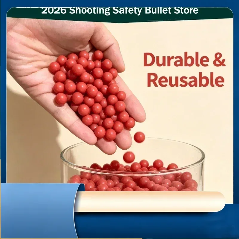 

2029 500Pcs/Bag 7mm Red Mini Rubber Balls Soft Comfortable Outdoor Activity Fittings 1Bag/2Bag/3Bag/5Bag/10Bag Soft Ball