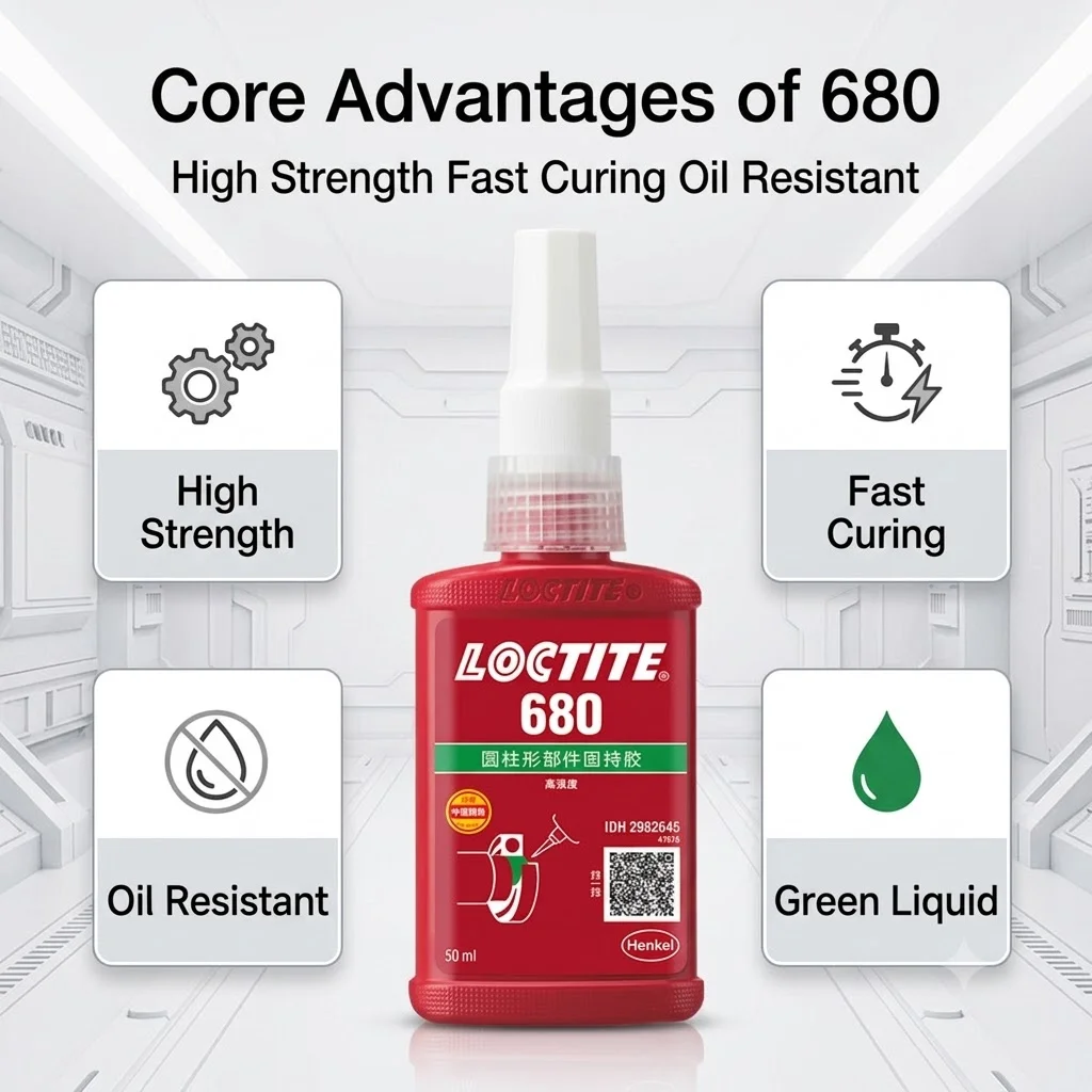 Loctite 680 638 648 620 603 609 Cylindrical Bearing Anaerobic Glue Fastening Caulking Seal for Clearance Fixed