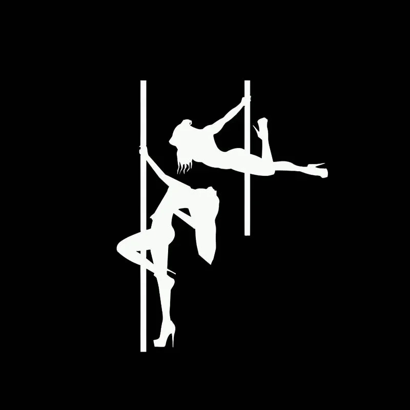 Sexy Girl High Quality Vinyl Car Stickers, Dance Fashion Style, 15x11.7 cm