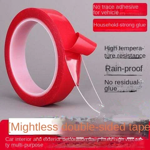 

Strong Double-sided Tape for Automobiles, Acrylic Transparent Long Double-sided Tape, Traceless, Waterproof and High Temperature