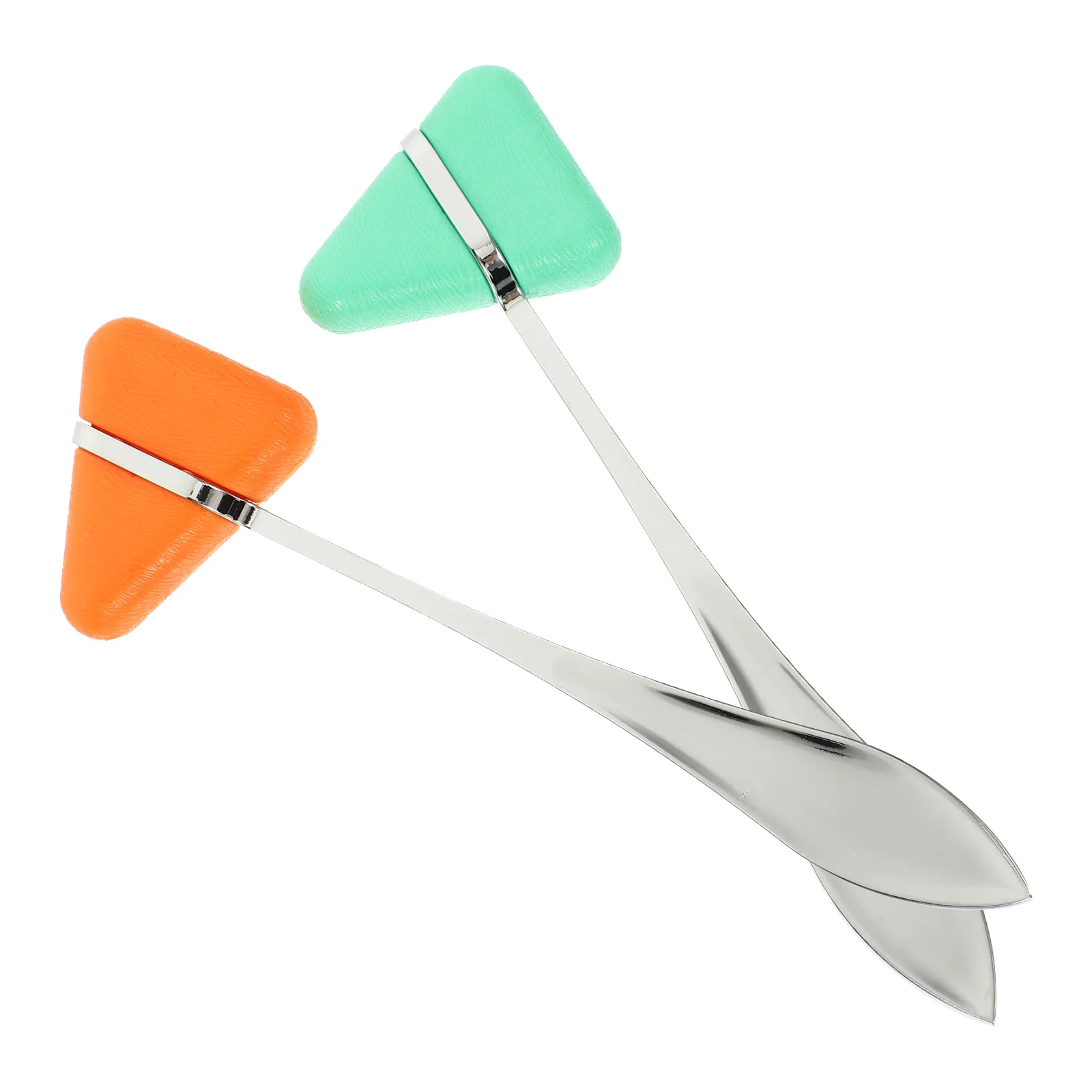 

2 Sets Reflex Hammer Zinc Alloy Triangle Shaped Plexor Testing Diagnostic Tool R om Color Neurological Examination