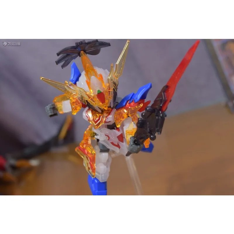 BANDAI Echte SD Gundam World Three Kingdoms Creation Legend Kleurrijke transparante versie Eén beloning CReward Assembleren van speelgoed