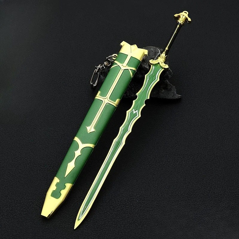 22cm/8.66in Night of Destiny Tiancong Cloud Sword with Scabbard KeyChain Anime Peripheral Weapon Model Collection Ornaments Toy