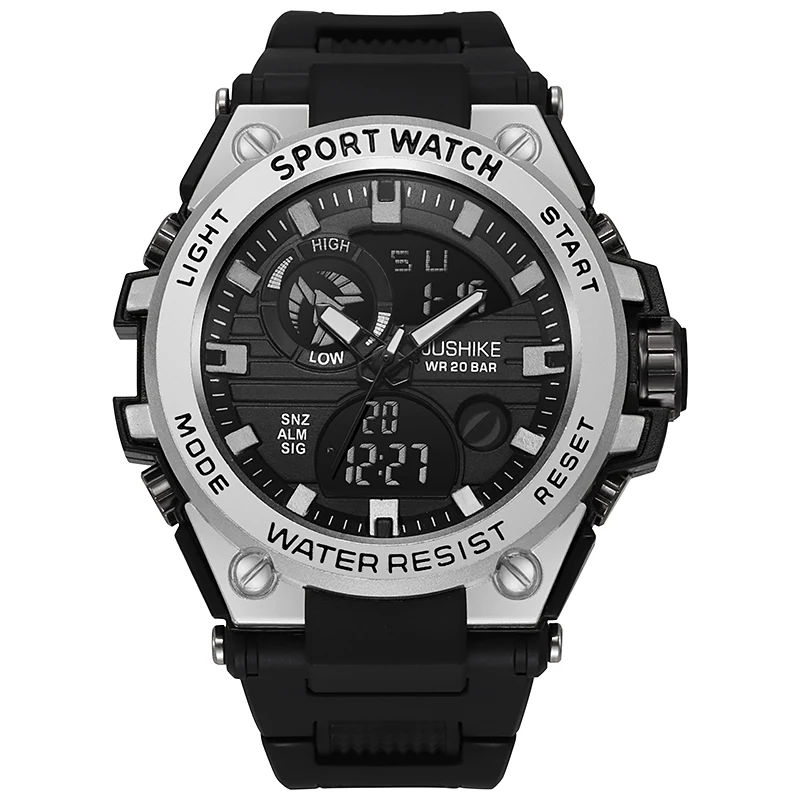 

Multifunctional sports watch men's dual display waterproof electronic watch