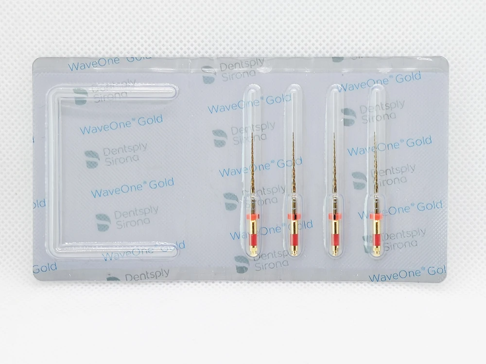 1PKS Dental Rotary Wave One Gold Files Niti Heat Activation Endodontic Flexible Dentist Use for Root Canal