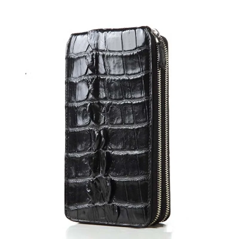 

xiangdongdong crocodile men bags large capacity More screens crocodile leather men hand bag men clutches
