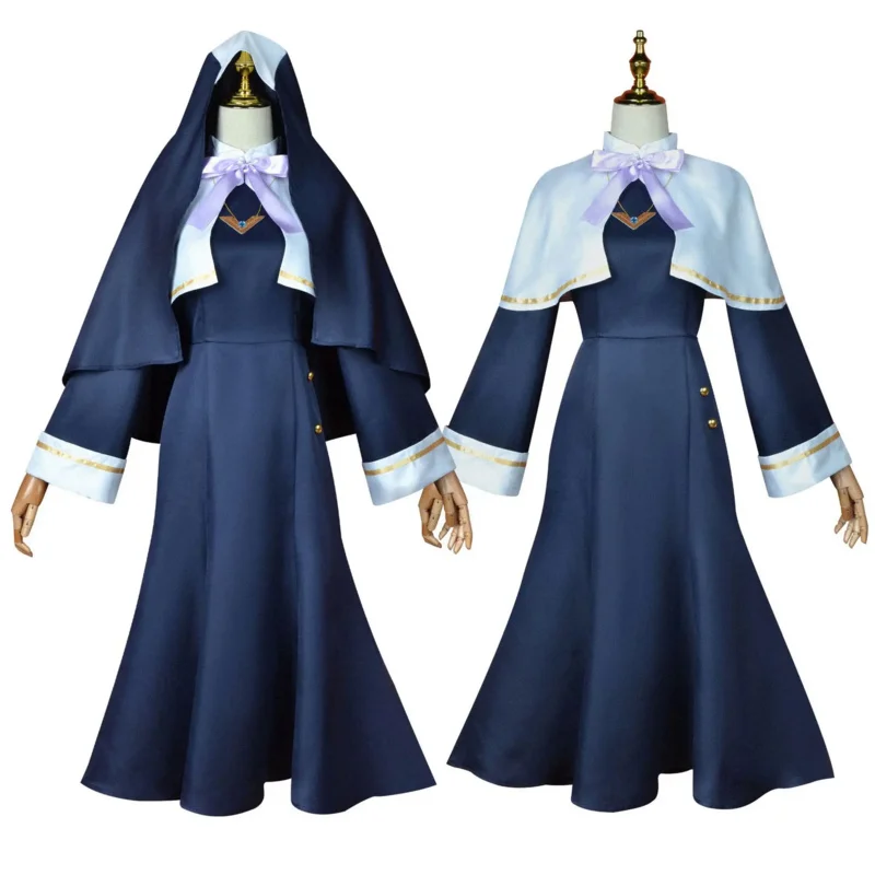 Anime New Engage Kiss Sharon Holygrail Kisara Cosplay Costume Aldult Woman Skirt Dress Halloween Sexy JK Combat Nun Uniform Suit