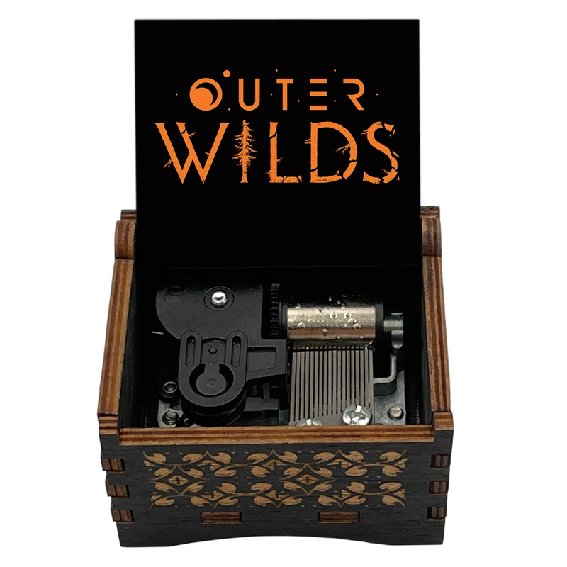 Classic Game Outer Wilds Theme Song《Traveler's Encore》Wooden Music Box Decorative Ornament Festival Party Gift For Friend