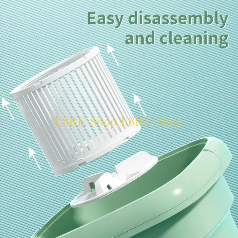 L8RE 3.2L Foldable Mini Washing Machine Portable Clothes Cleaner For Travel Dorm