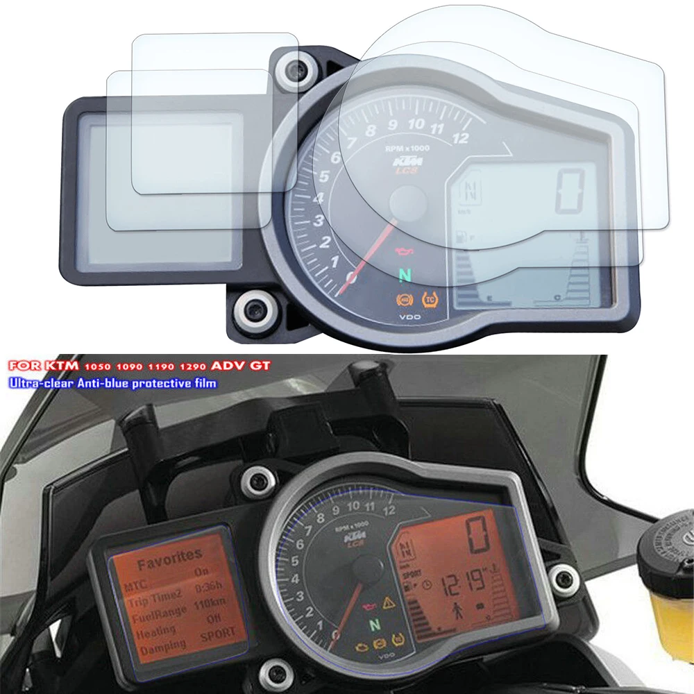 Para ktm 1050 1290 1190 1090 adv gt 1290 super duke r motocicleta cluster proteção contra riscos filme protetor de tela