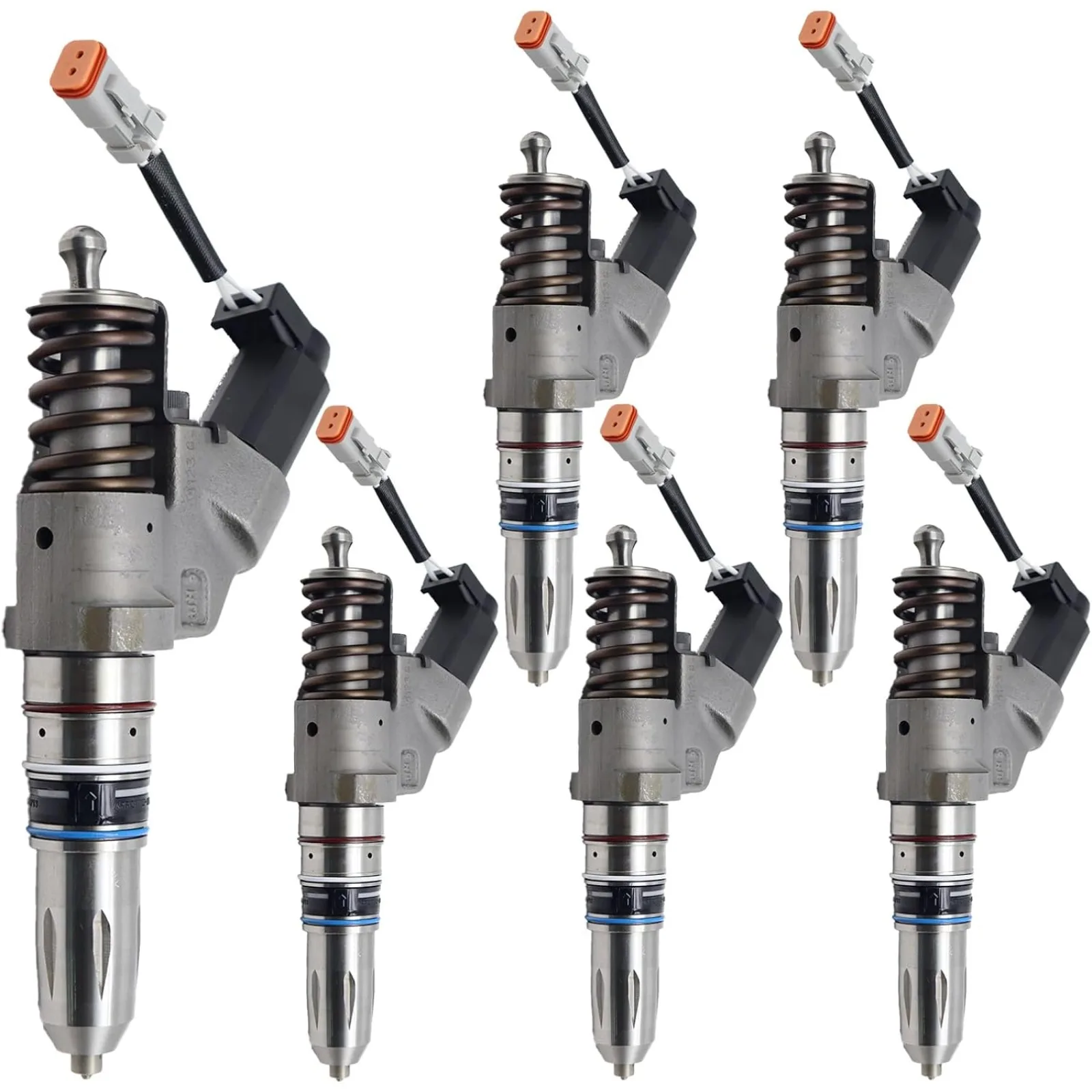 6-piece Fuel injector 4902921 Compatible for Cummins M11 Engine Trucks Tractor Excavator Engine Parts