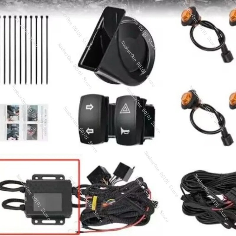 Processing Custom UTV ATV Horn Turn Signal Fixed Barrier Light Retrofit Automotive Harness Kit Marine Yacht RV
