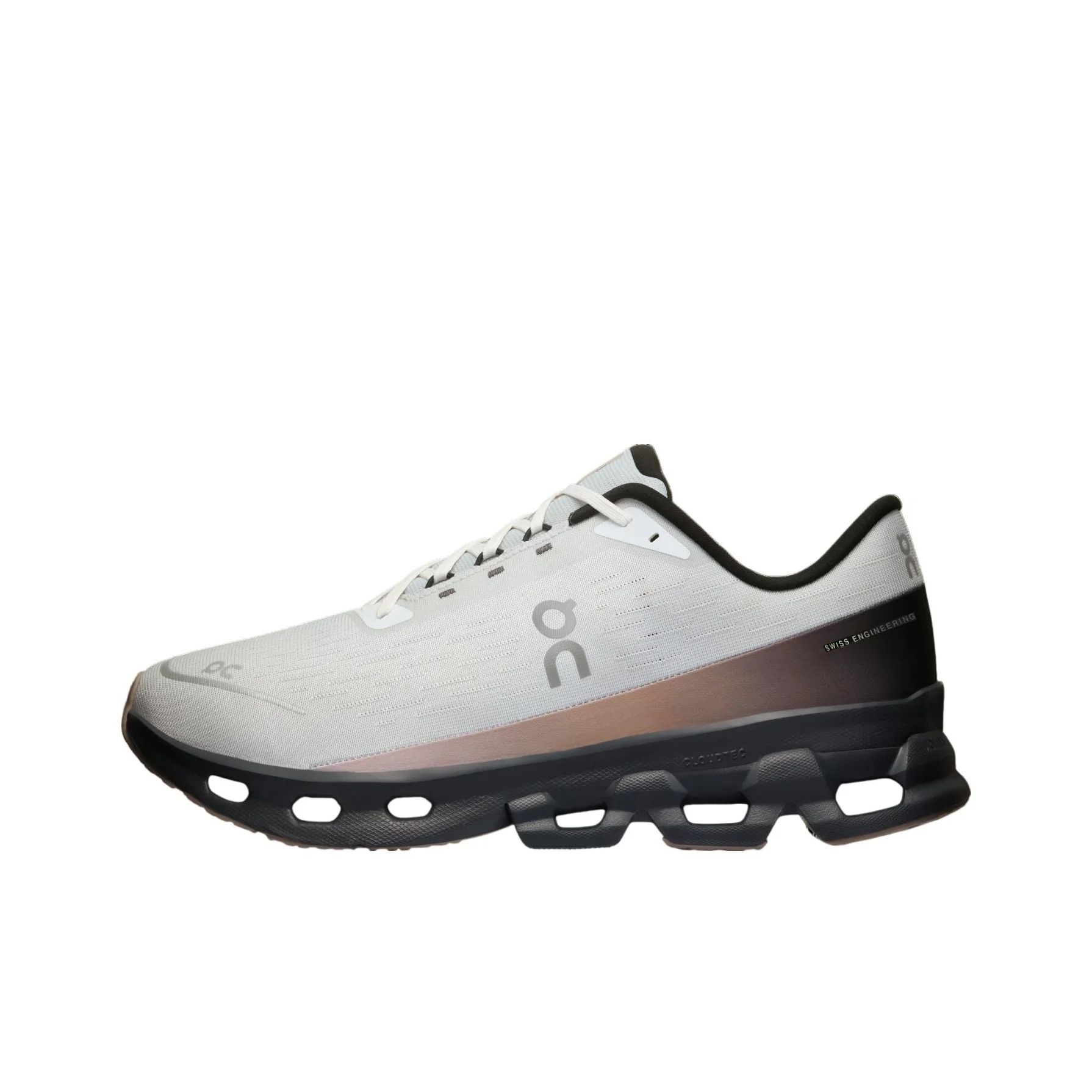 On Cloudspark Soft And Comfortable Slip Resistant Abrasion Resistant Low top Running Shoes Men's Light Gray 3ME10393346