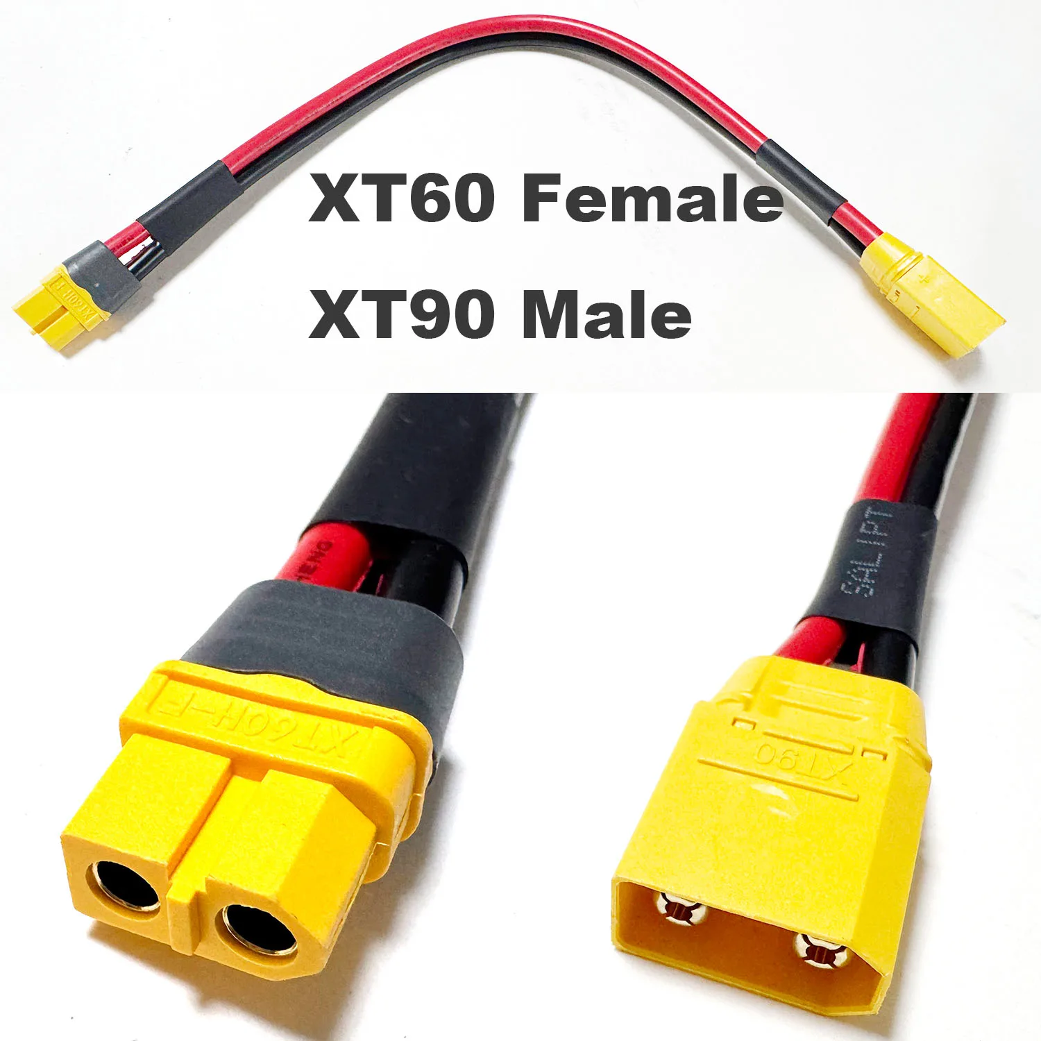 10AWG Heavy Gauge XT90 XT60 Battery Adapter Lead For FPV Racing Drone RC Airplane Car Boat Quadcopters Lipo Battery Interchange