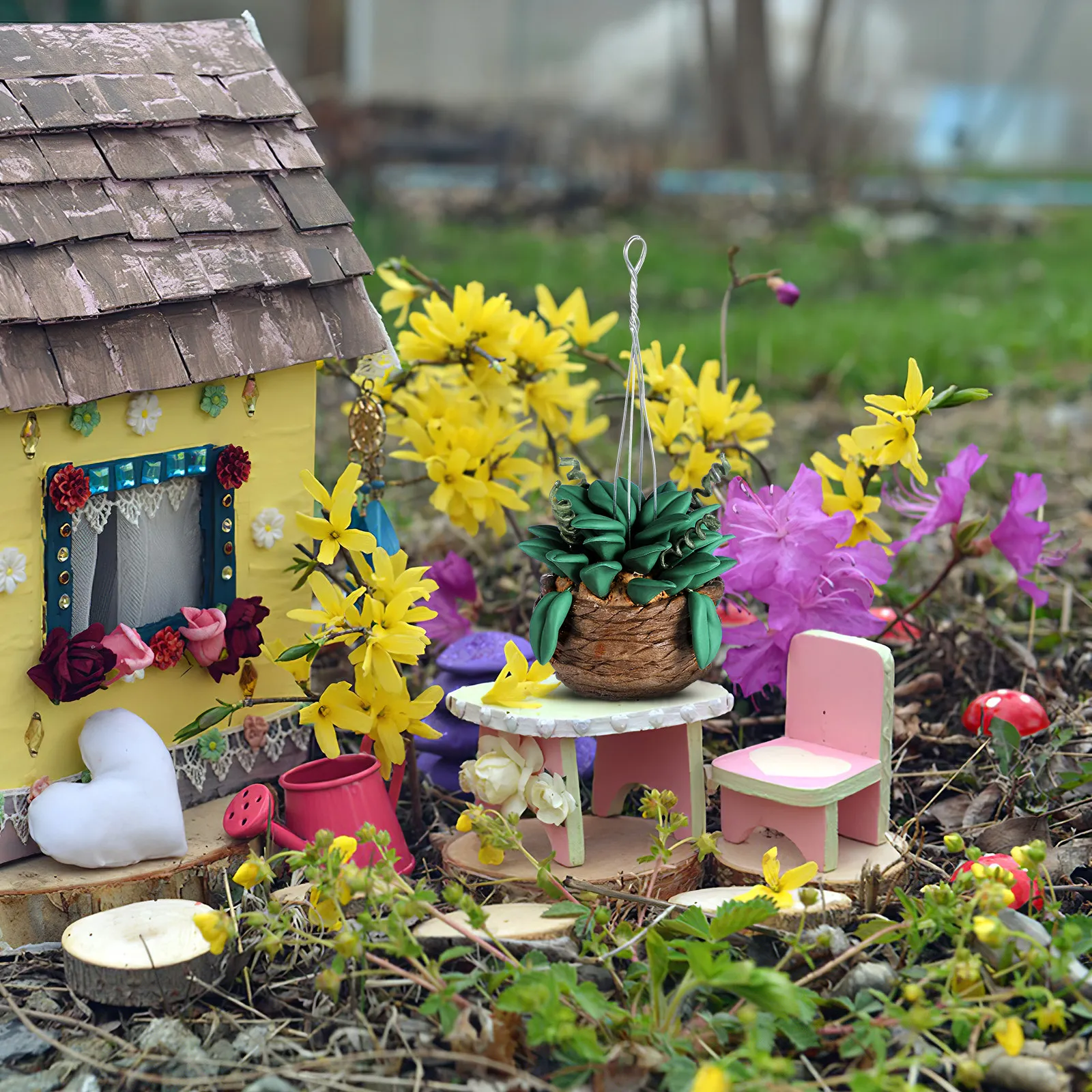 

Набор из 3 миниатюрных искусственных растений в горшках: реалистичные бонсай для декора миниатюрных домиков и интерьера