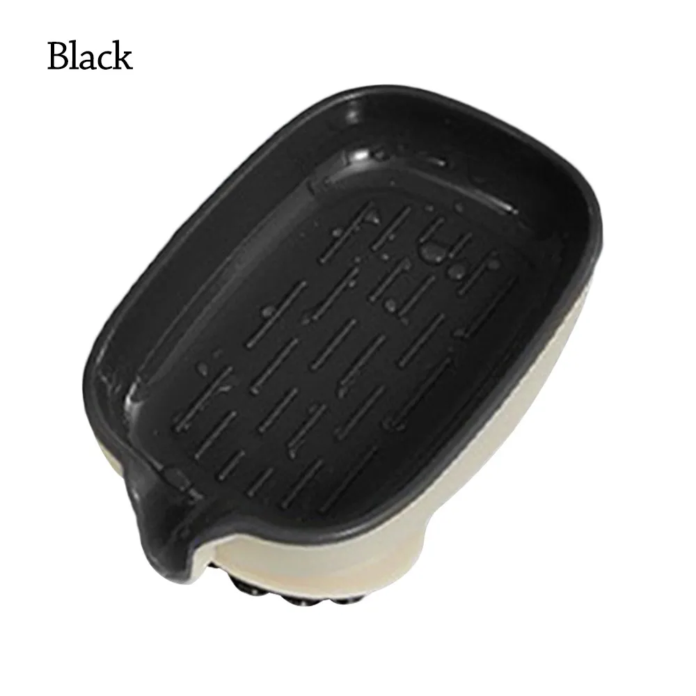 

Portable Plastic Suction Cup Soap Dish With Drain Water Multifunctional Soap Holder Drain Soap Box for Bathroom Supplies