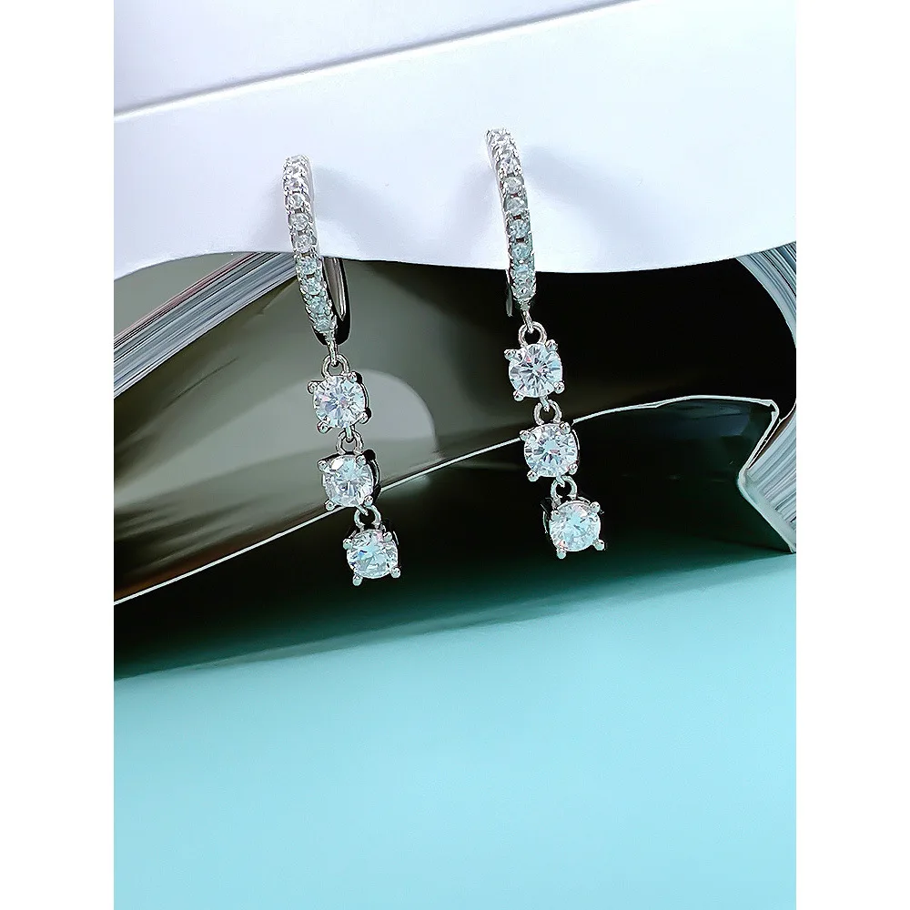 2023 New 925 Sterling Silver Small Ins Style 30 Split Loop Ear Design Everyday Versatile