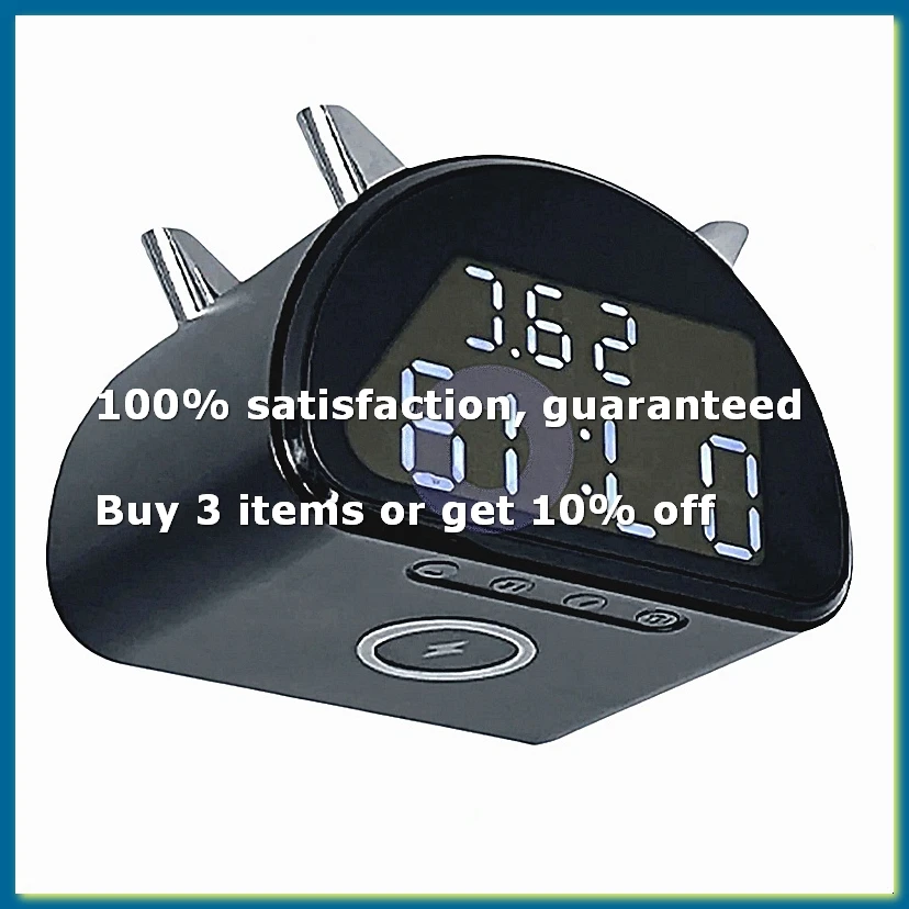●Multifunctional Alarm Clock Temperature Clock Wireless Charger
